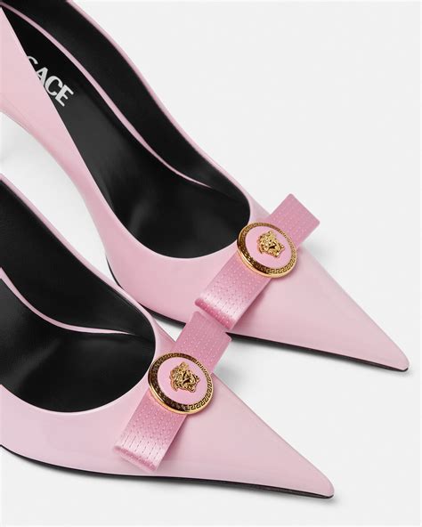 gianni versace classic pumps leather|gianni ribbon pumps.